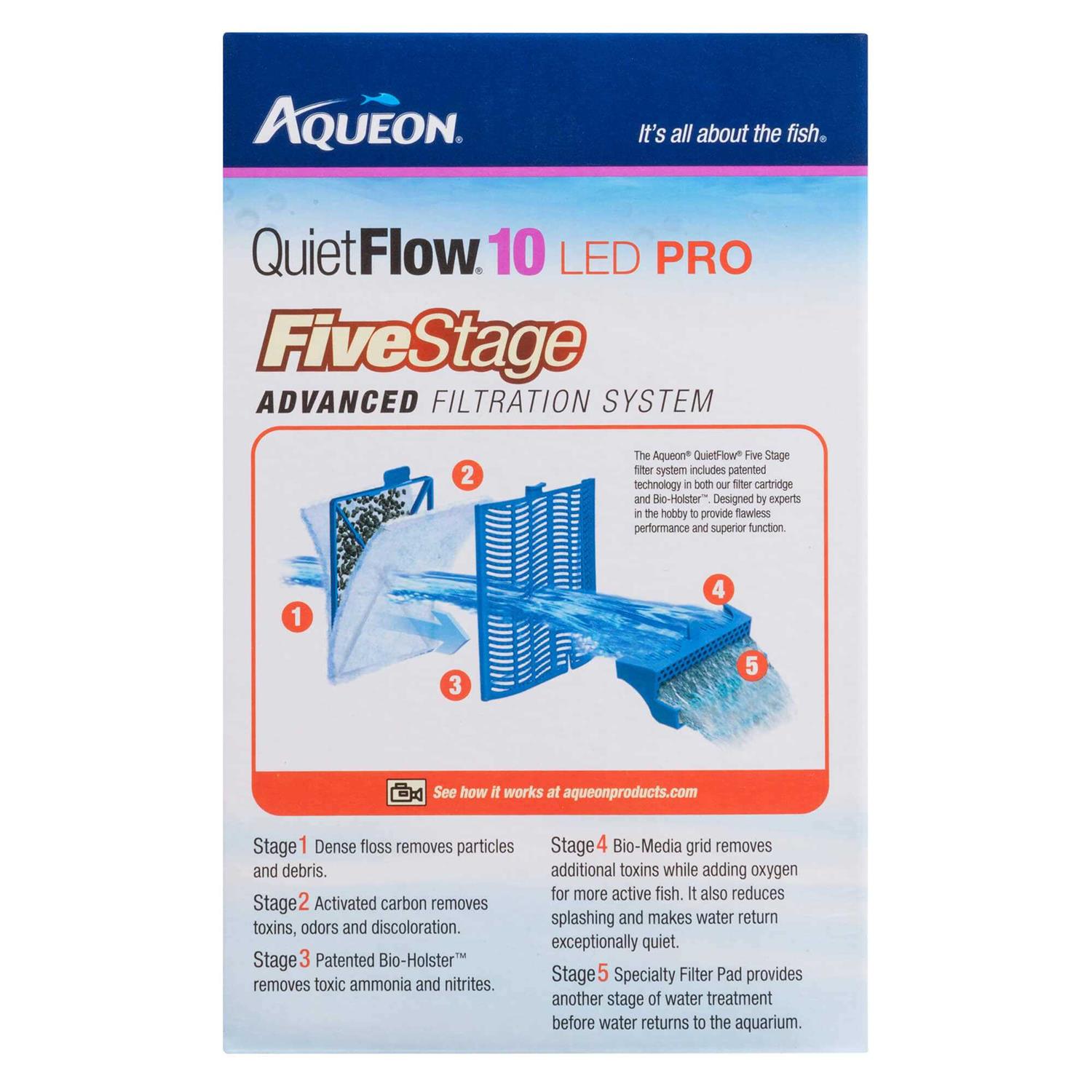 Aqueon QuietFlow 50 LED Pro Power Filter - Nail Gallerys