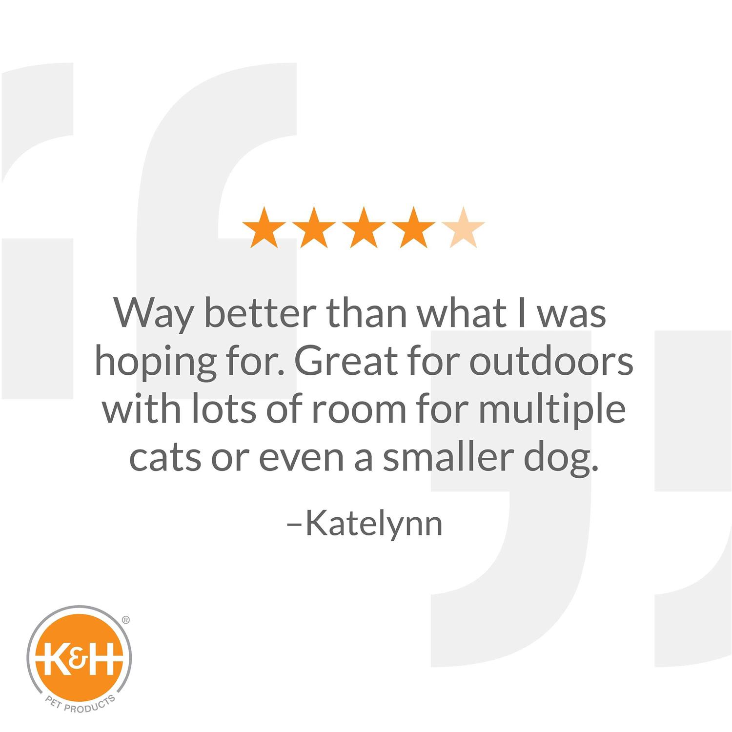 K&H Pet Products Extra-Wide Outdoor Kitty House - Nail Gallerys