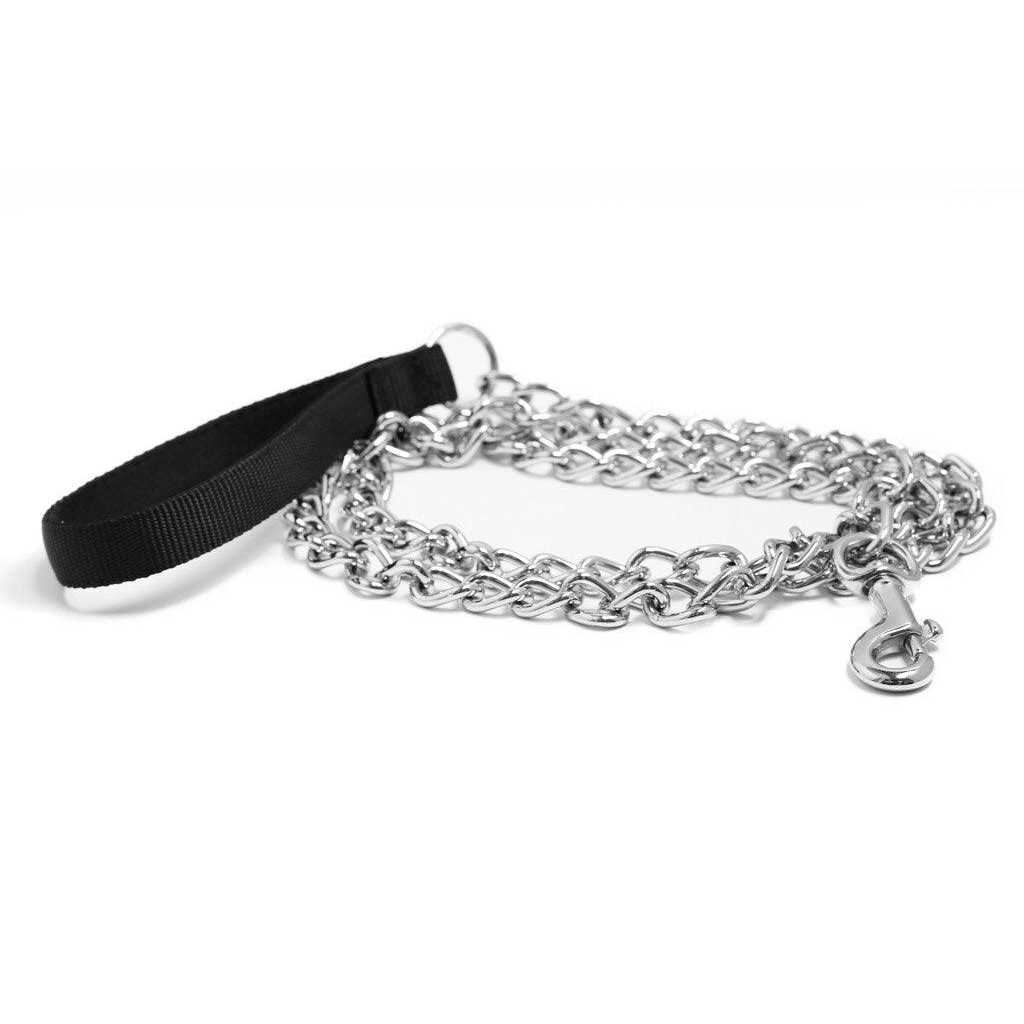 Pet Champion 5′ Nylon & Steel Chain Dog Leash - Nail Gallerys