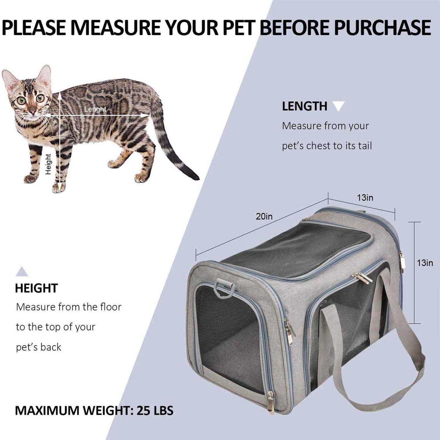Wewdigi Pet Carrier for Cats, Dogs and Puppies - Nail Gallerys