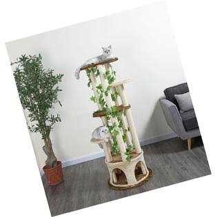 Go Pet Club 61 Forest Cat Tree House Furniture with Leaves F2093 - Nail Gallerys