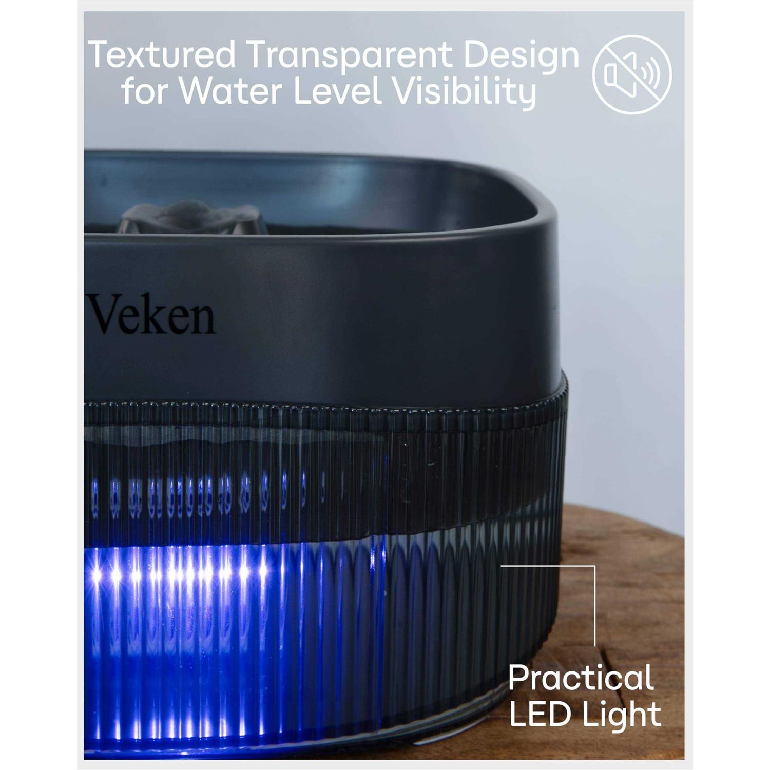 Veken Dog Water Fountain,135oz/4L Dog Water Bowl Dispenser and Automatic Pet Water Fountain for Small to Medium Dogs - Nail Gallerys