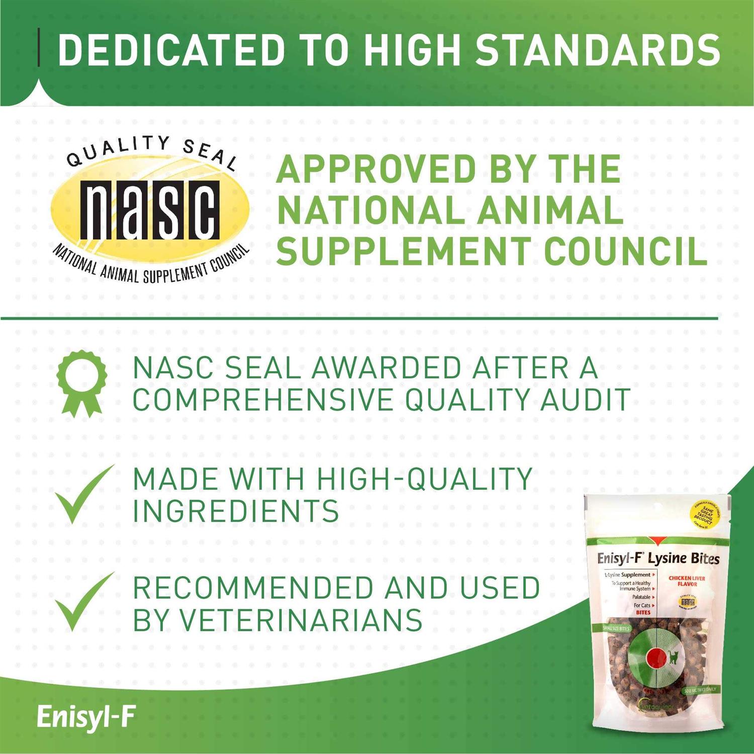 Vetoquinol Enisyl-F Lysine Bites L-Lysine Chews for Cats & Kittens - Nail Gallerys