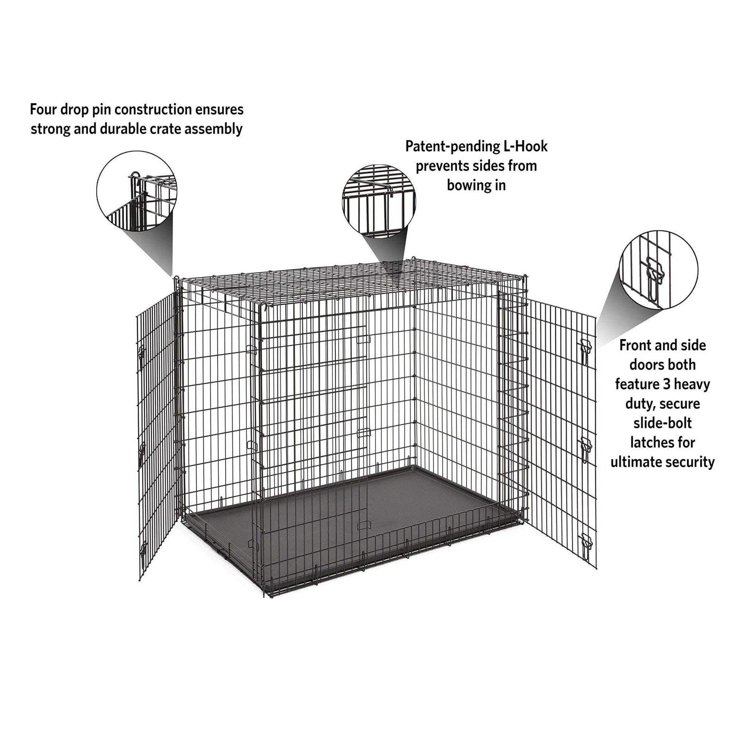 Midwest Solution Series Double Door Dog Crate - Nail Gallerys