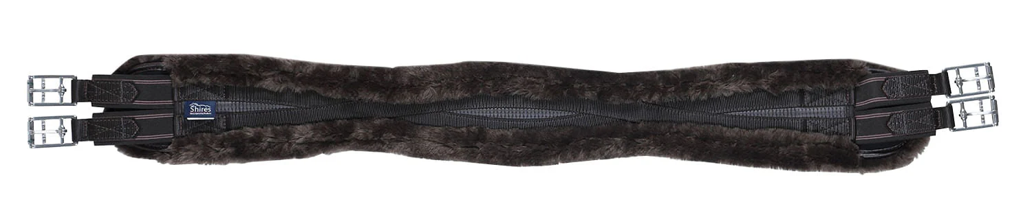 Shires Performance Supafleece Contoured Girth, Brown - Nail Gallerys