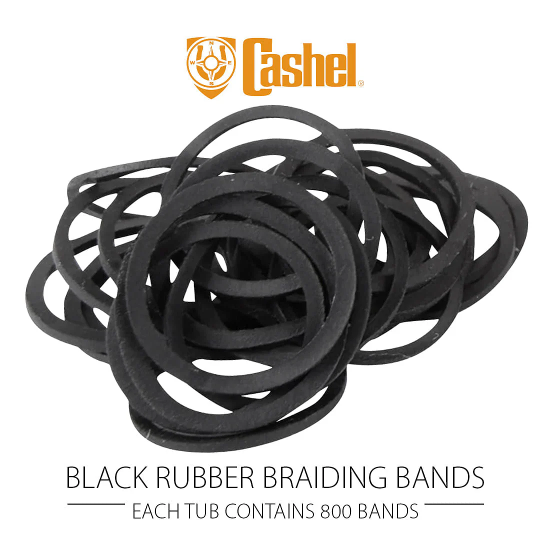 Cashel Rubber Braiding Bands, 800 count - Nail Gallerys