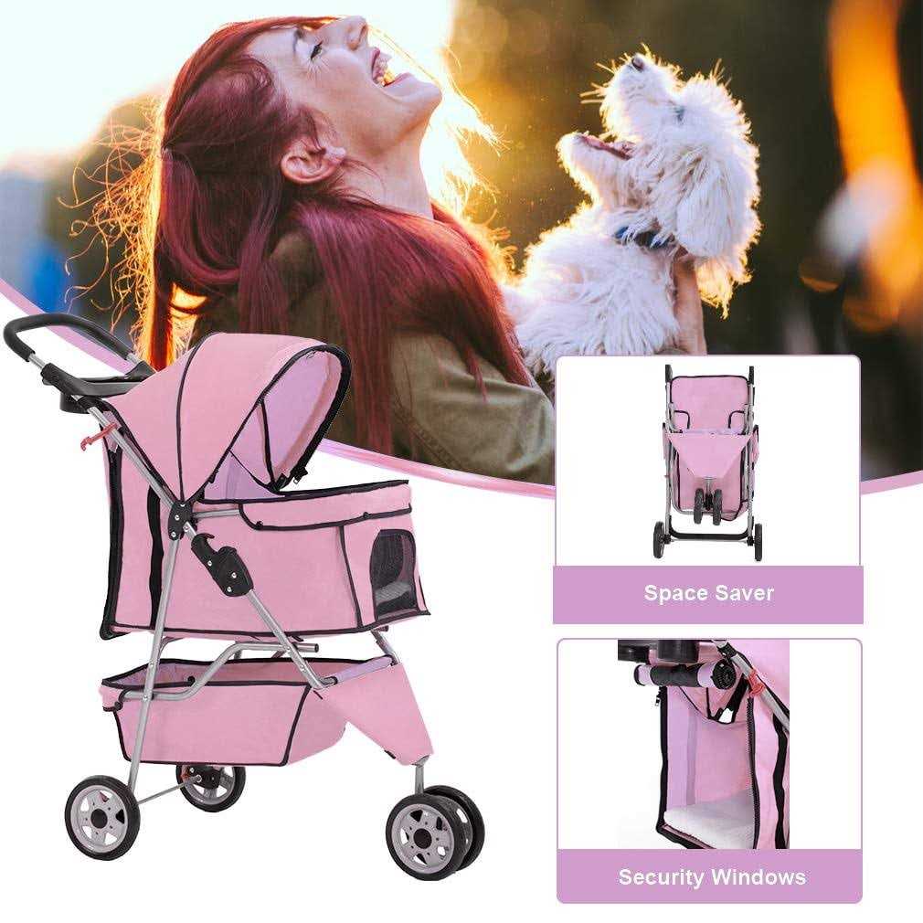 BestPet 3 Wheel Pet Stroller - Nail Gallerys