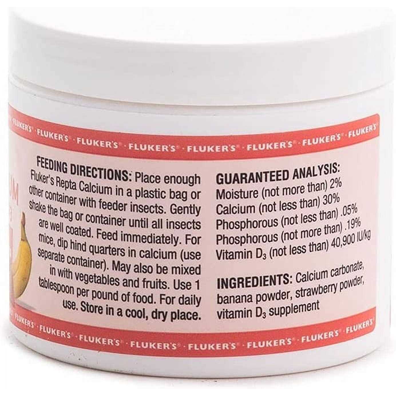 Flukers Repta Calcium with Vitamin D3 Strawberry Banana Flavored - Nail Gallerys