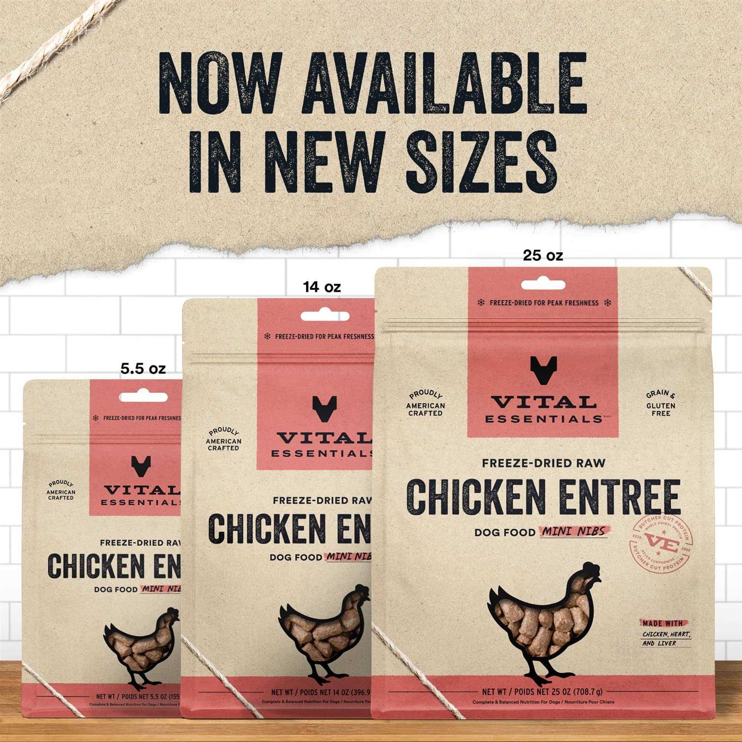 Vital Essentials Dog Food Freeze Dried Chicken Mini Nibs - Nail Gallerys