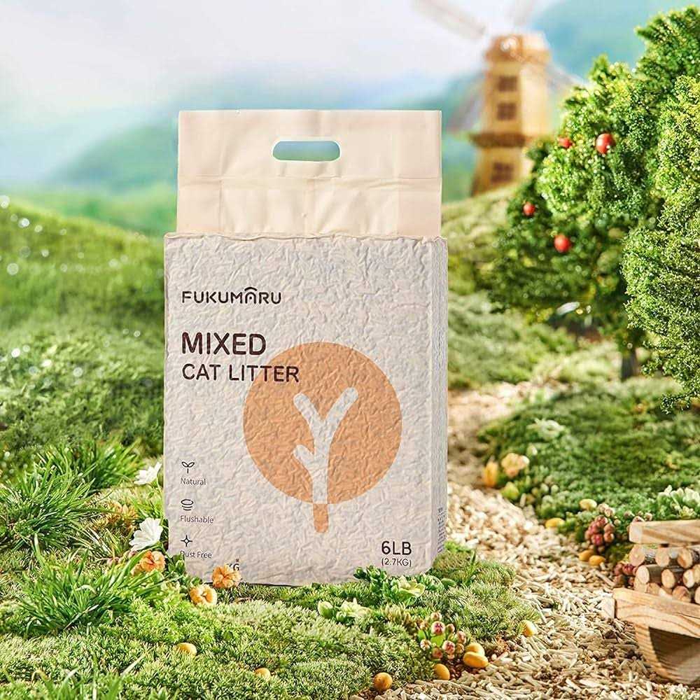 FUKUMARU Tofu Cat Litter Clumping Cat Litter, Dust Free Unscented Flushable Tofu Litter, Natural, Lightweight and Low Tracking Cat Litter - Nail Gallerys