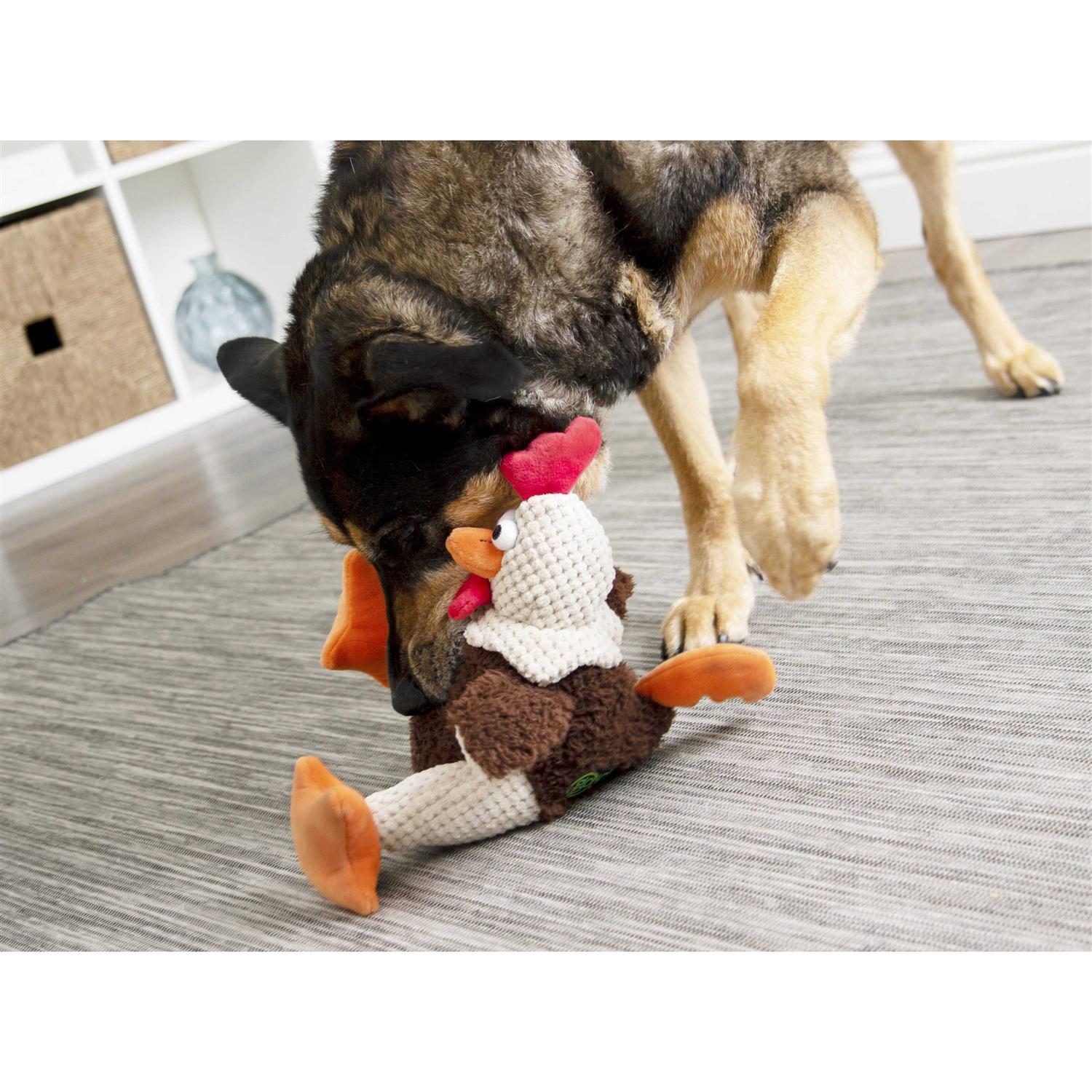 goDog Checkers Fat Rooster Dog Toy - Nail Gallerys