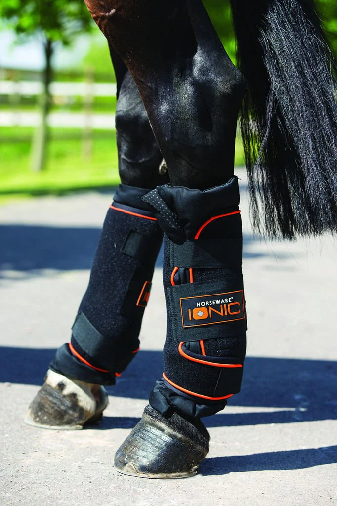 Rambo Ionic Stable Boots, Black/Orange, Pair - Nail Gallerys