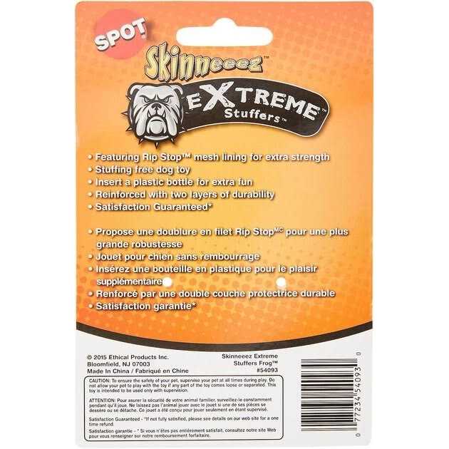 Skinneeez Dog Toy Extreme Stuffer Frog - Nail Gallerys