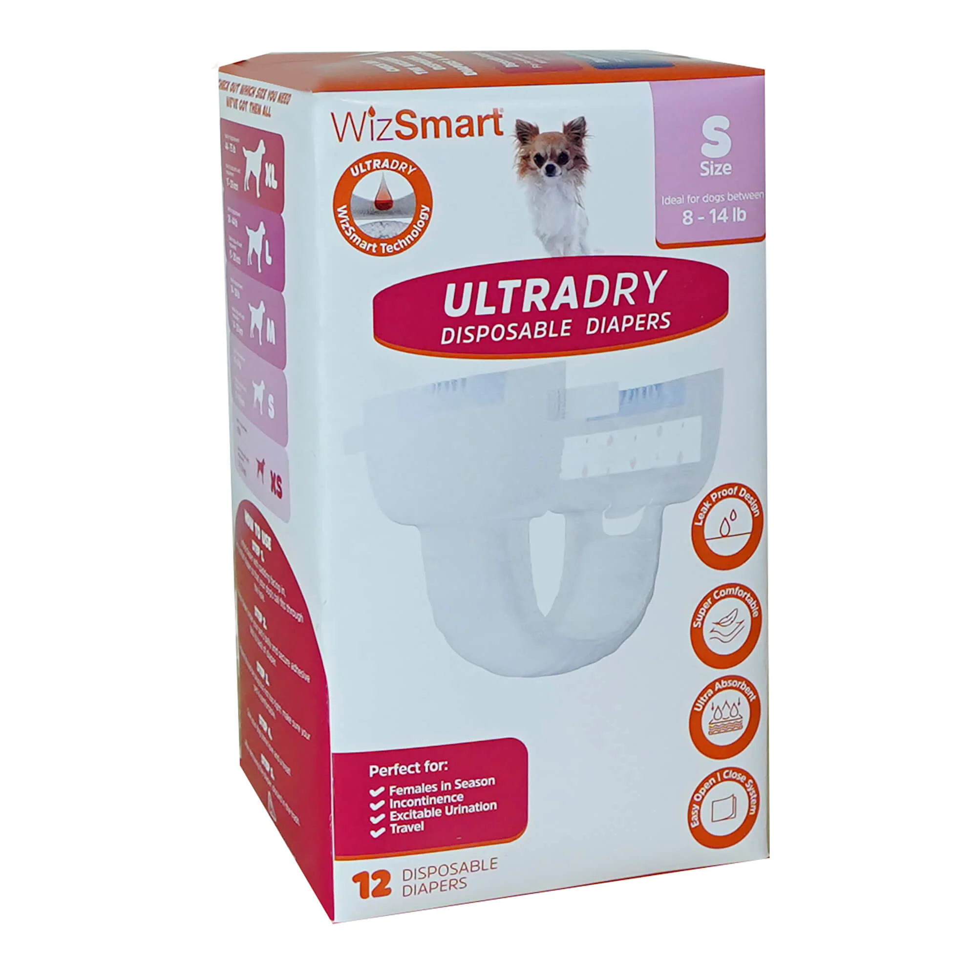 WizSmart UltraDry Disposable Diapers, 12 ct - Nail Gallerys