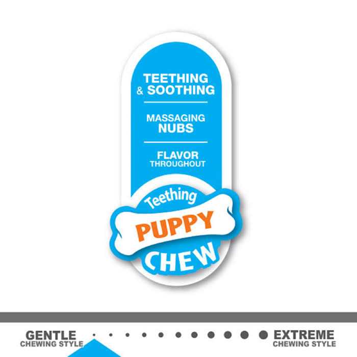 Nylabone Puppy Peanut Butter & Banna Double Action Chew - Nail Gallerys
