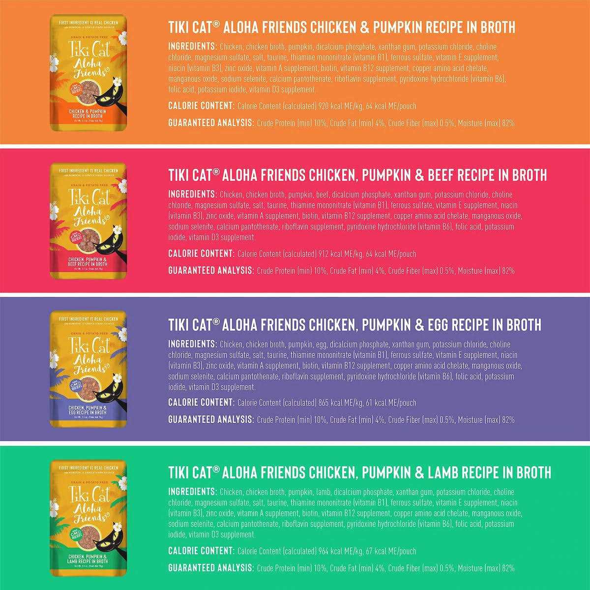 Tiki Cat Aloha Friends Chicken Variety Pack Grain-Free Wet Cat Food - Nail Gallerys