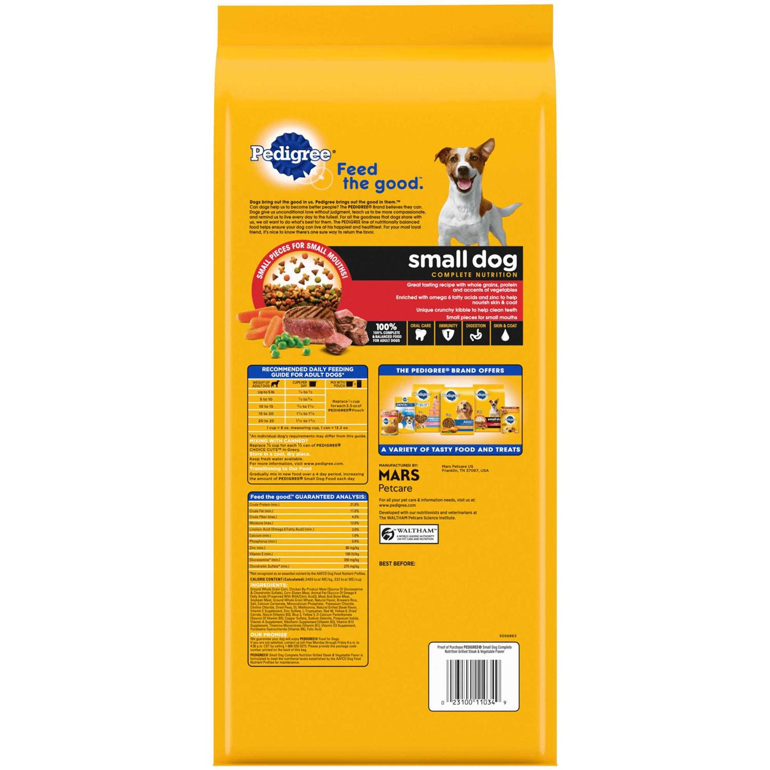 Pedigree Complete Nutrition Small Adult Dry Dog Food - Nail Gallerys