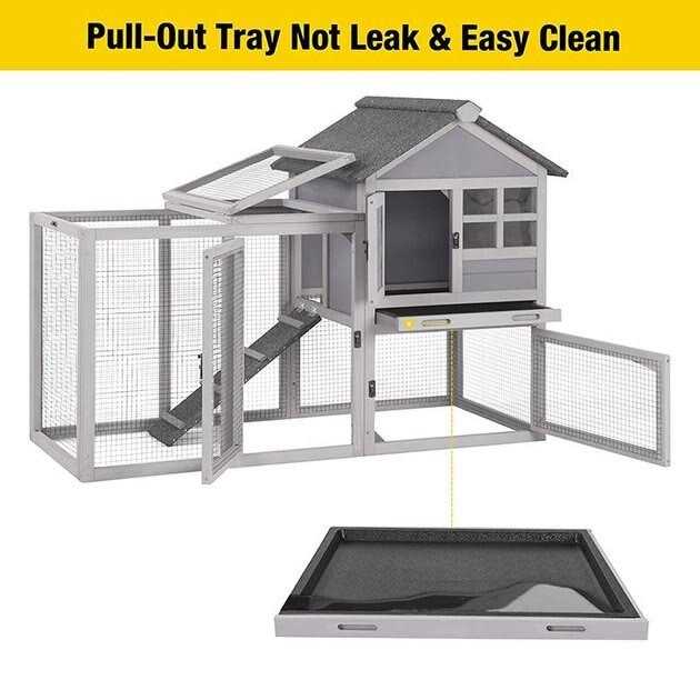 Aivituvin 2 Story Big Bunny Cage with No Leak Tray XZ7002 - Nail Gallerys