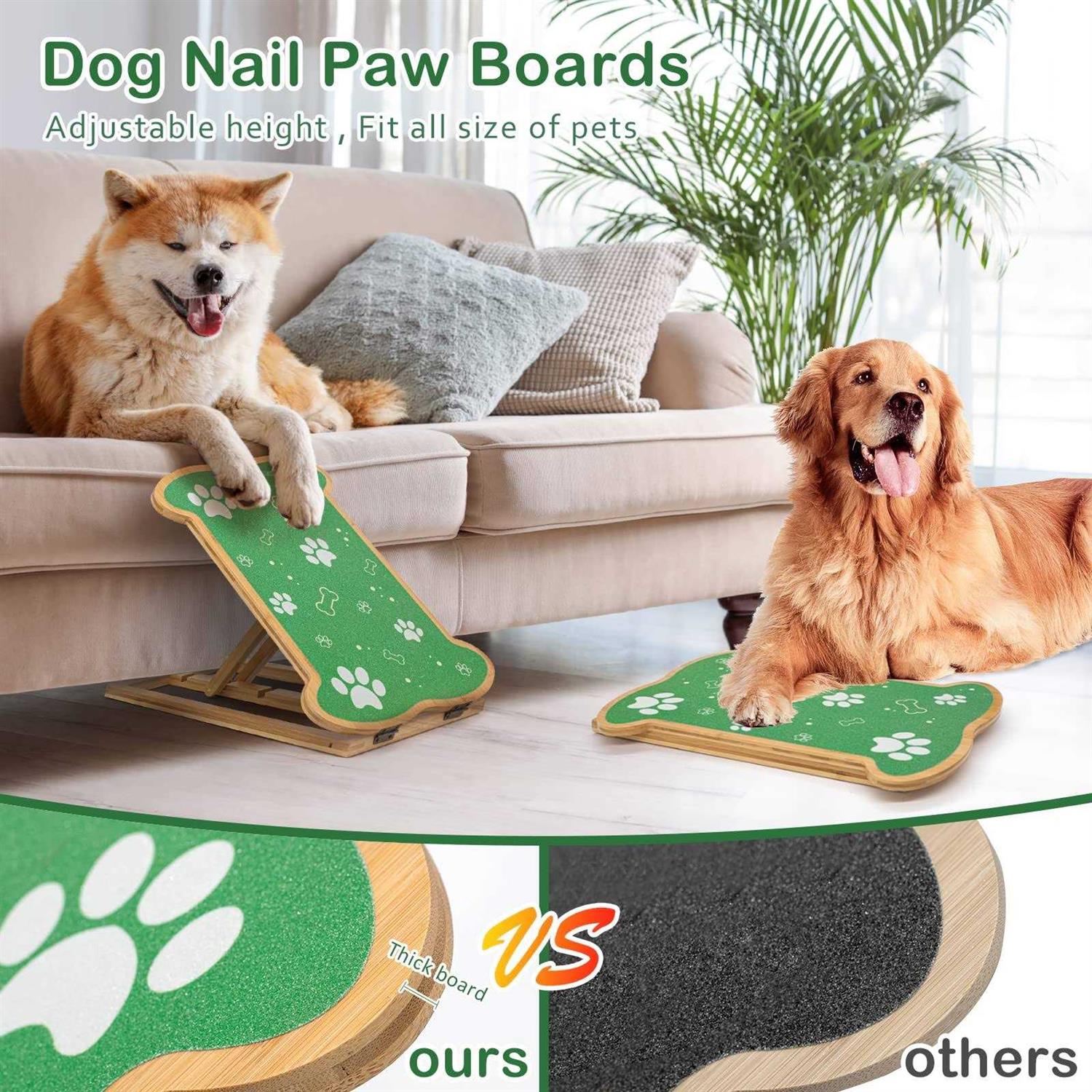 Dog Scratch Pad for Nails-Soothing Nail Care-Anxiety Free-Dog Nail Scratch Board,Alternative to Dog Nail Clippers,Scratch Square for Dogs-Adjustable - Nail Gallerys