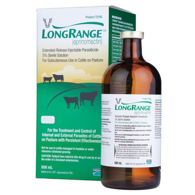 Rx LongRange (eprinomectin) ERI Extended-Release Injection for Cattle - Nail Gallerys