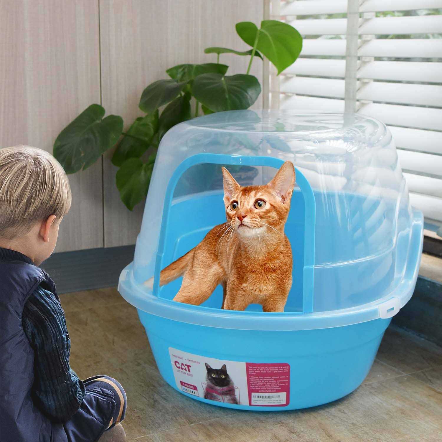 Petfamily Jumbo Hooded Cat Litter Box - Nail Gallerys