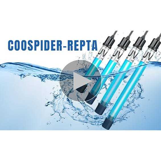 coospider-repta Aquarium UV Sterilizer for Aquarium UVC Light Fish Tank Light 5W - Nail Gallerys