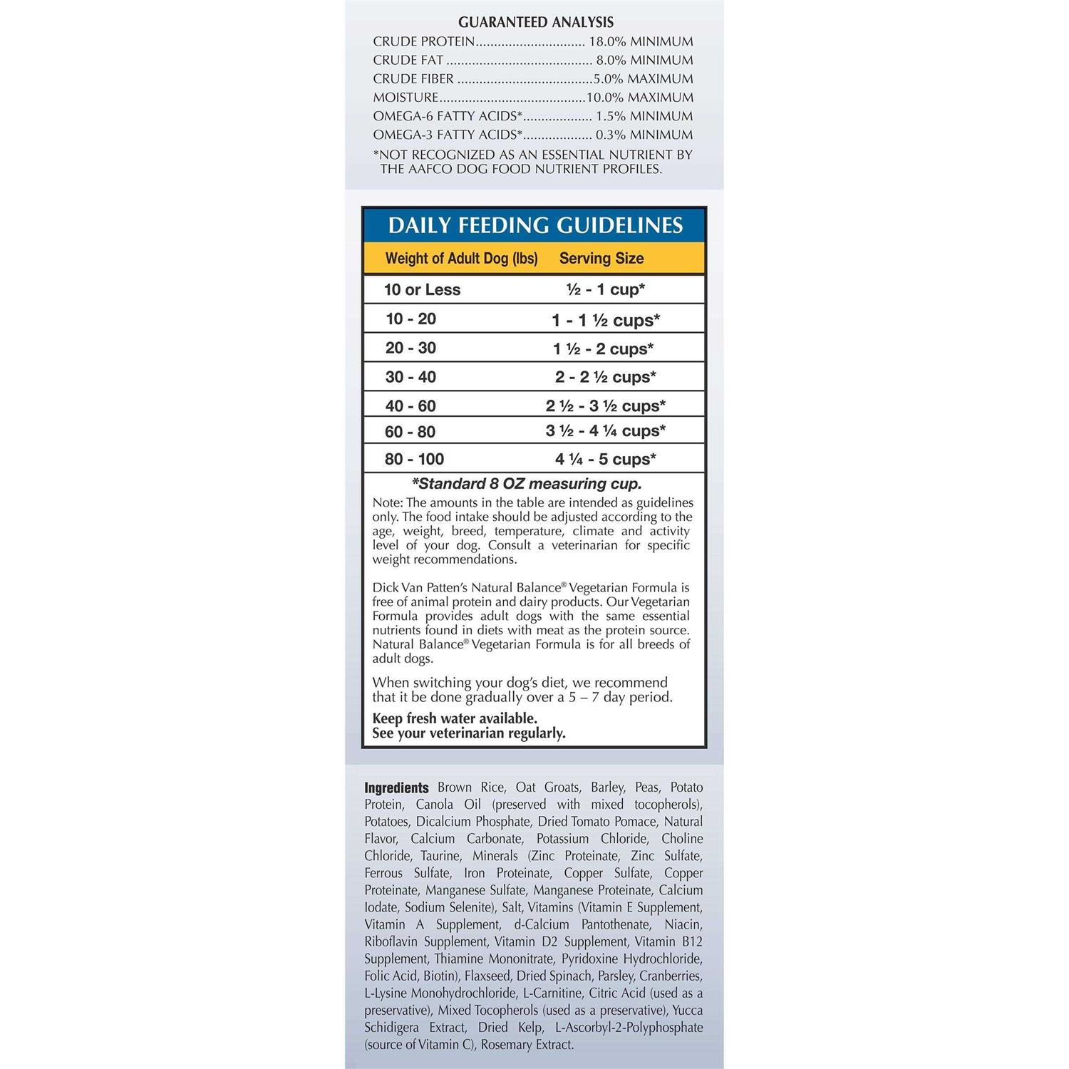 Natural Balance Limited Ingredient Vegetarian Recipe Dry Dog Food - Nail Gallerys