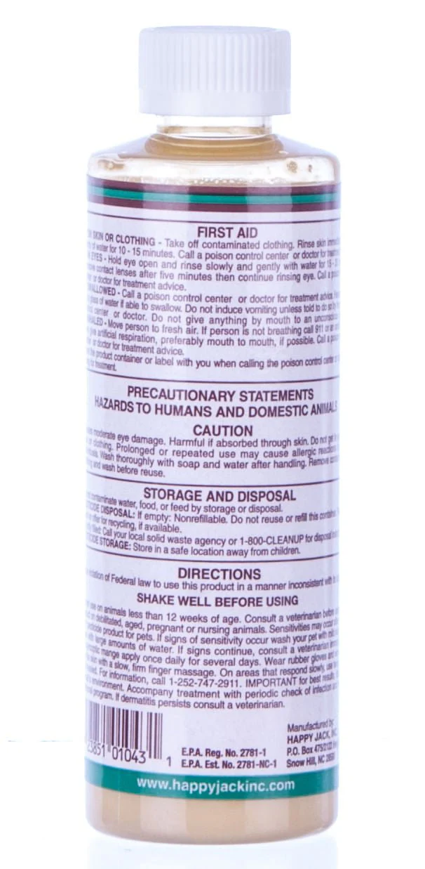 Happy Jack Sarcoptic Mange Medicine - Nail Gallerys