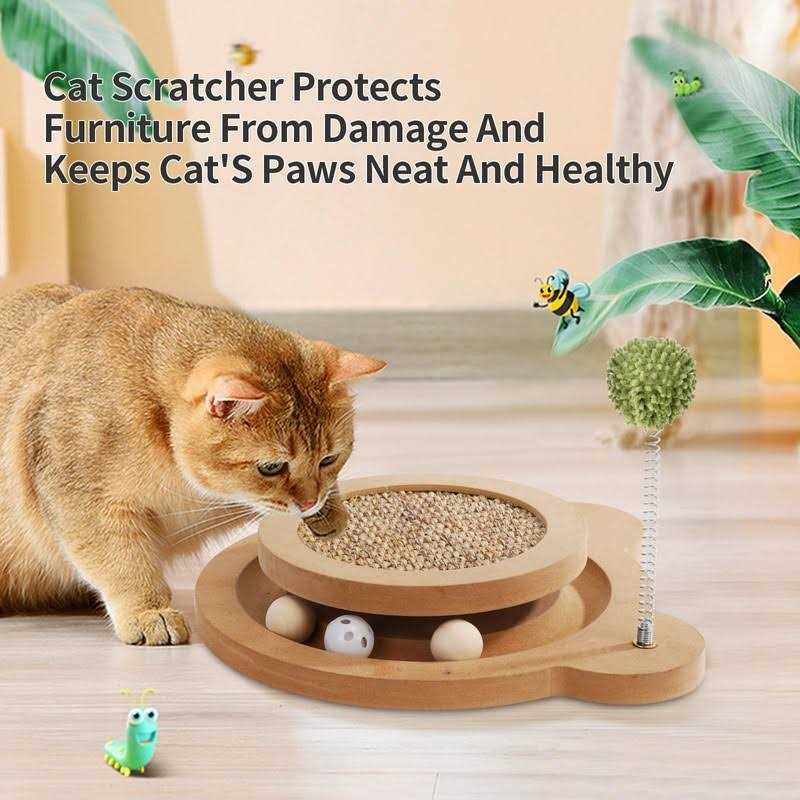Sancagy Cat Scratcher 3rd Generation Cat Scratching Board 3 In1 Cat Toys for Indoor Cats - Nail Gallerys