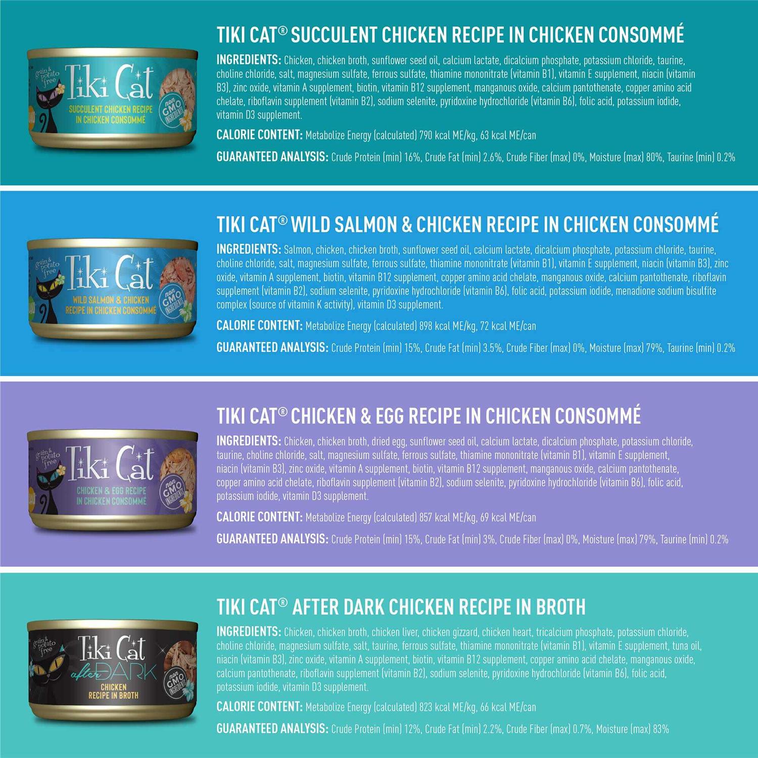 Tiki Cat Chicken Mega Variety Pack Wet Cat Food - Nail Gallerys