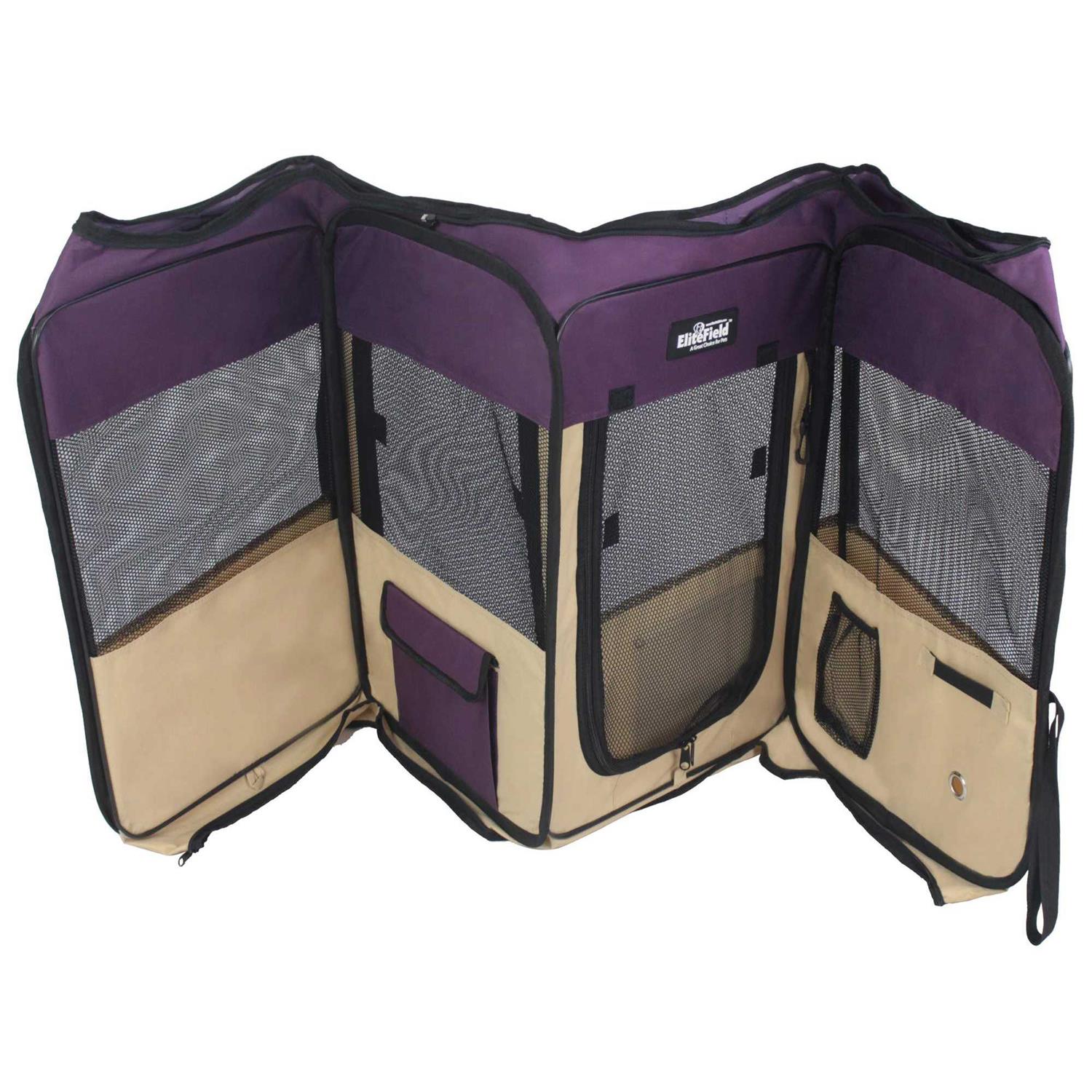 EliteField 2-Door Soft Pet Playpen Pen - Nail Gallerys