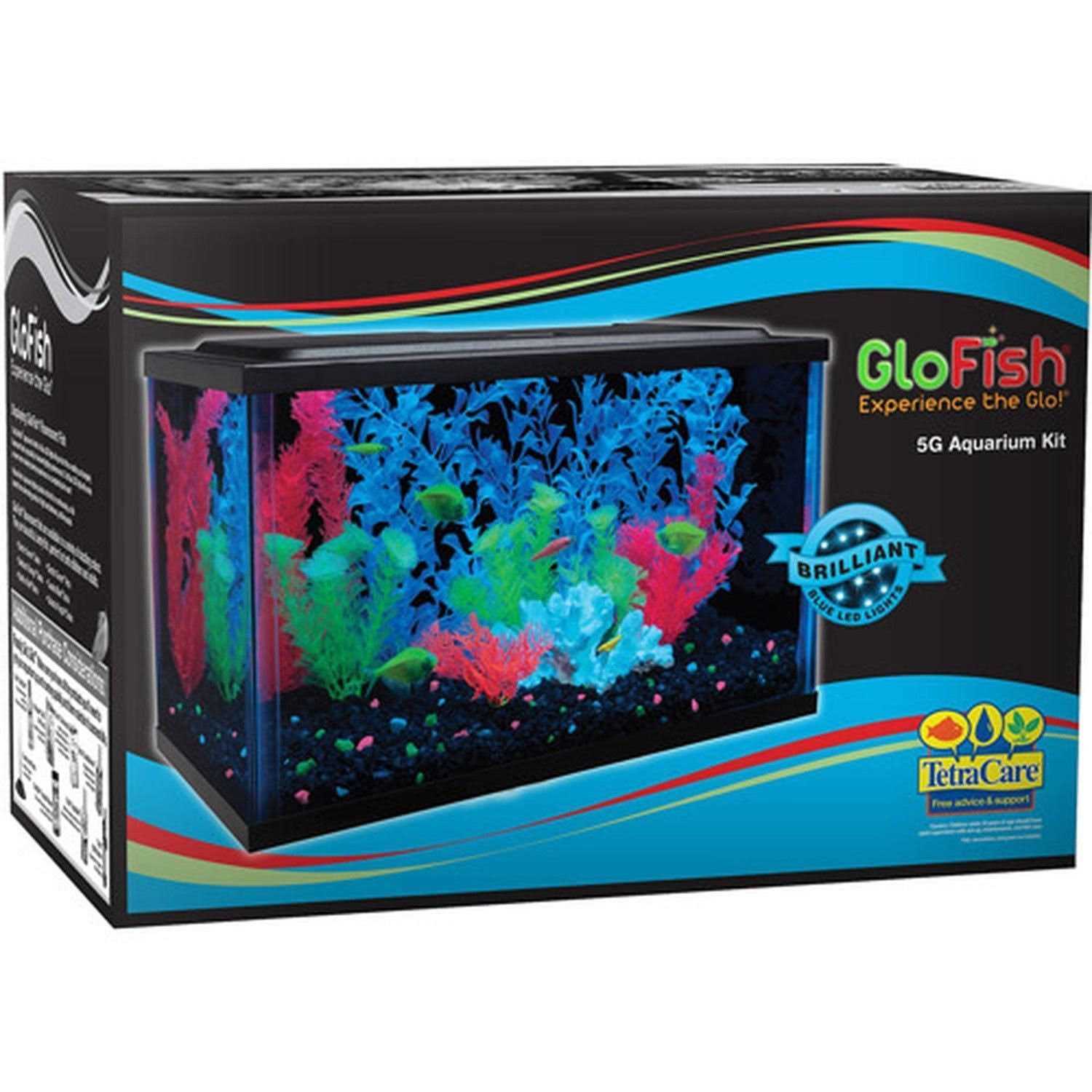GloFish 5-Gallon Aquarium Kit with LED Tetra Whisper Filter - Nail Gallerys
