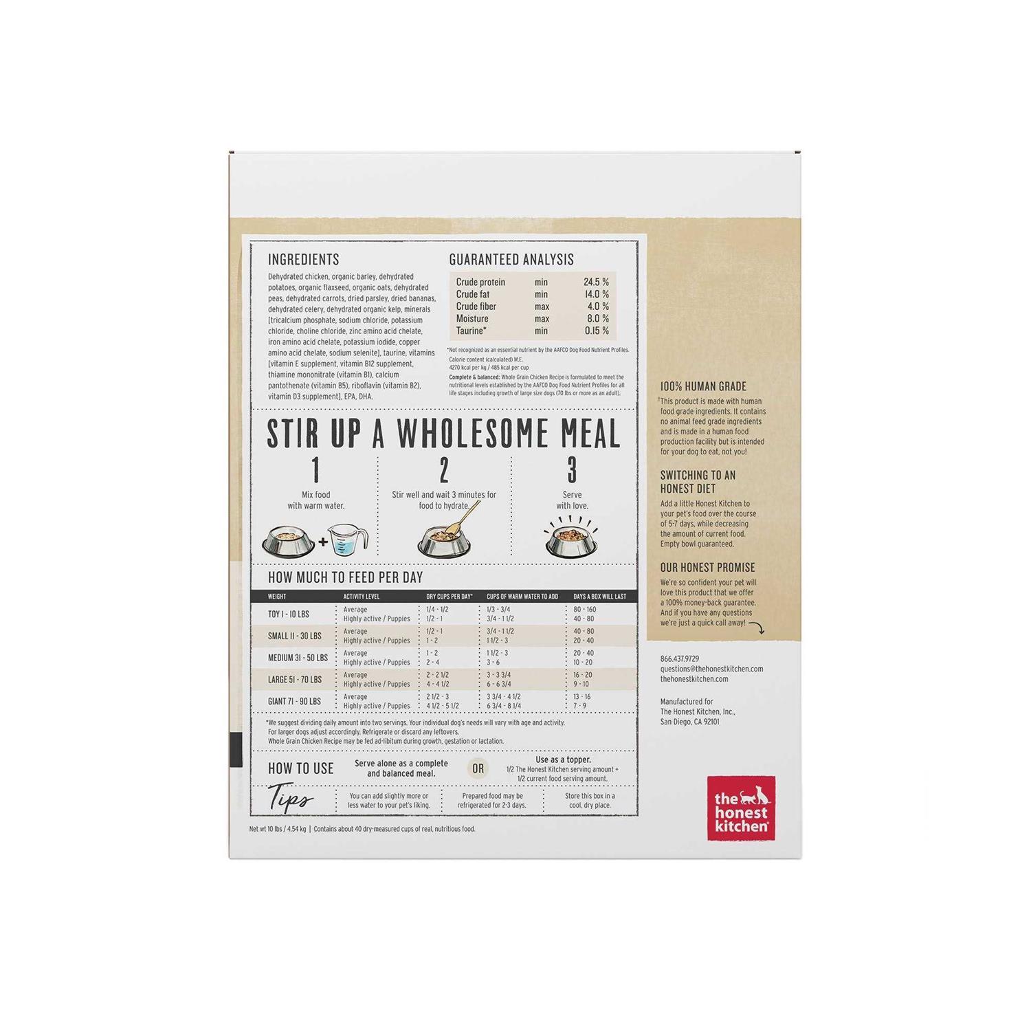 The Honest Kitchen Dehydrated Whole Grain Chicken Dog Food - Nail Gallerys