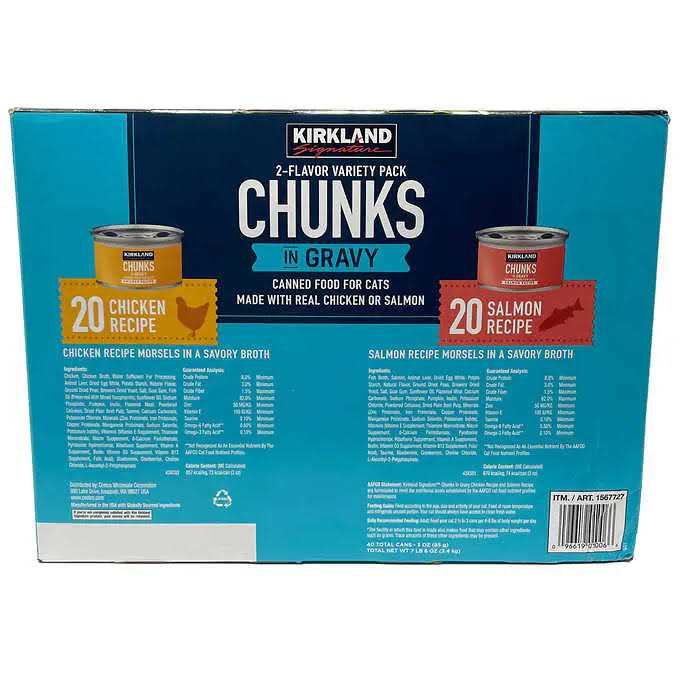 Kirkland Signature Chunks in Gravy Canned Cat Food Variety Pack - Nail Gallerys