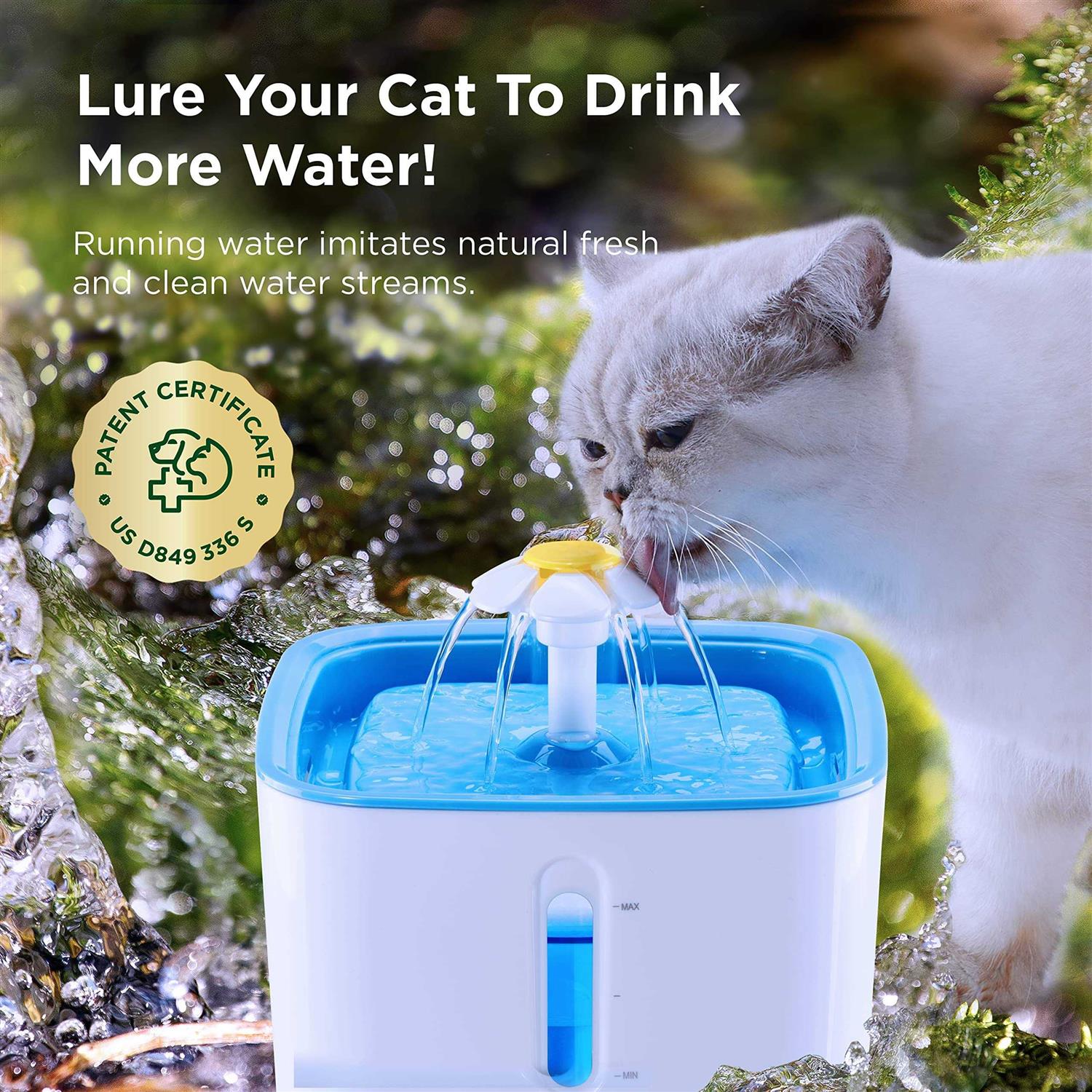 Ciays Cat Water Fountain Automatic Pet Water Fountain - Nail Gallerys