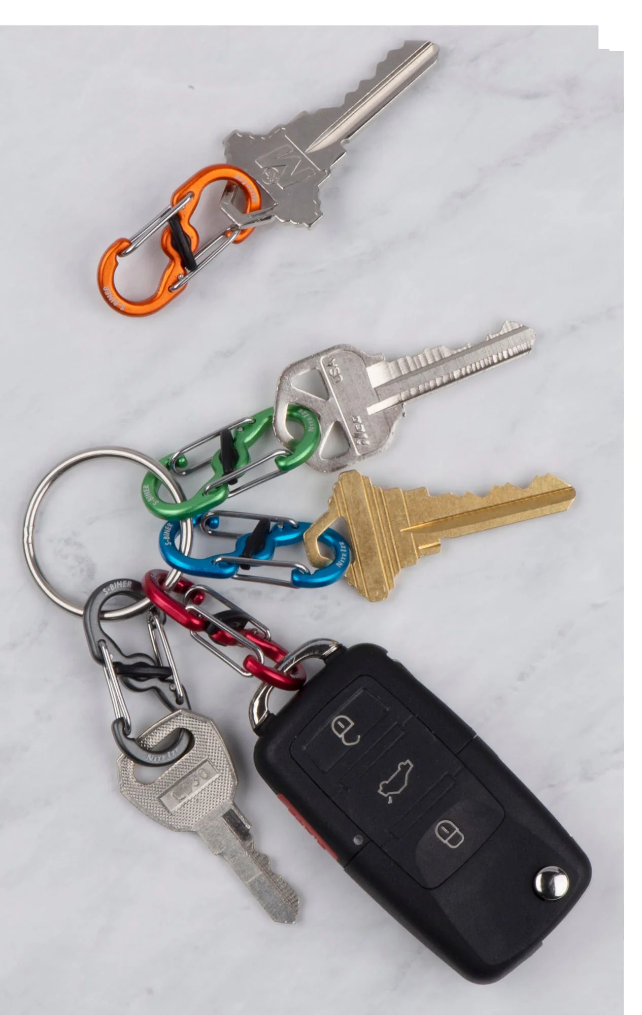 Locking Aluminum S-Biner, 2-pack - Nail Gallerys