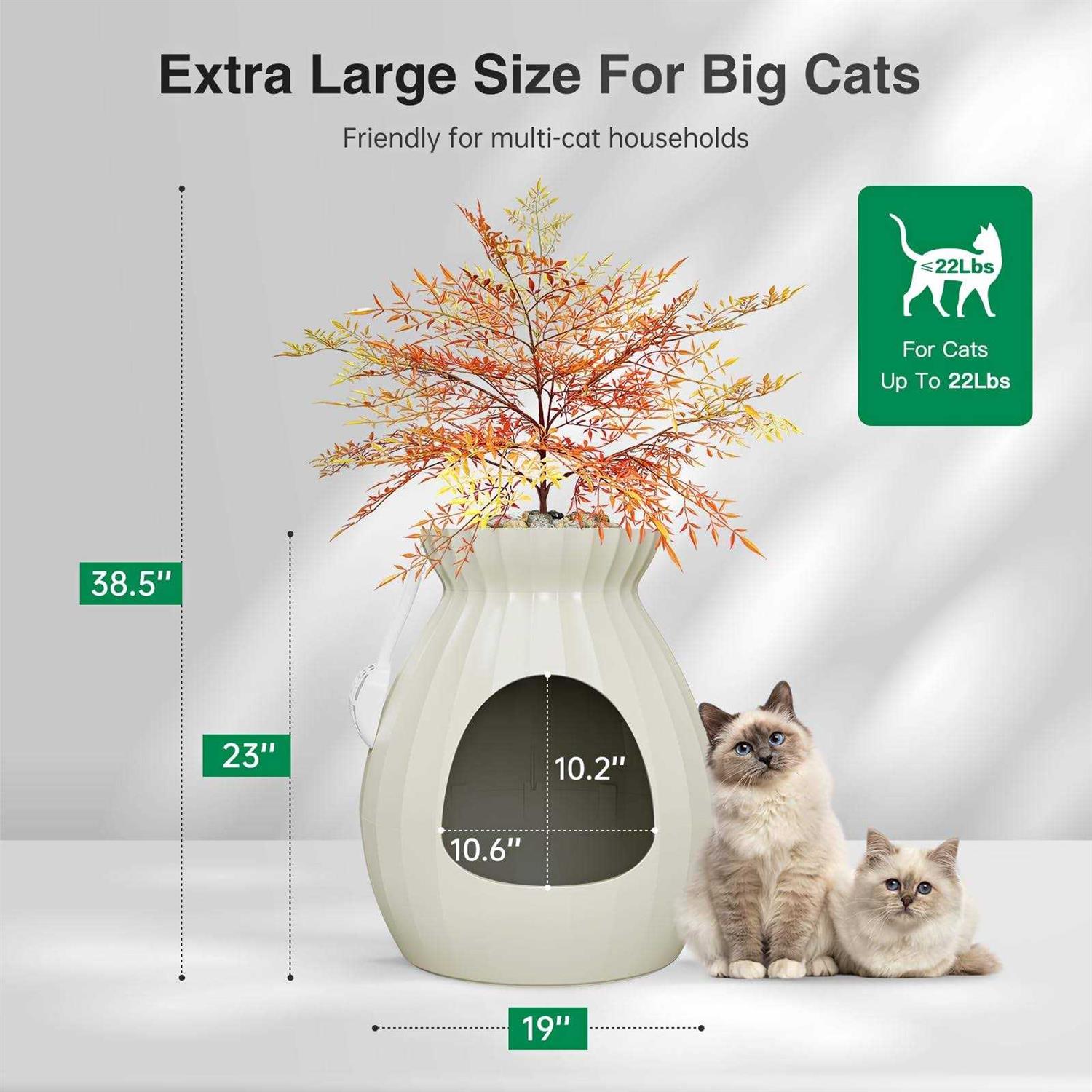 Plant Litter Box Smart Odor Removal Hidden Litter Box - Nail Gallerys