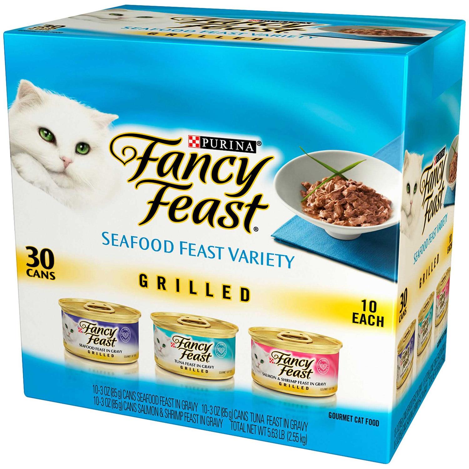 Purina Fancy Feast Gravy Wet Cat Food Variety Pack Seafood Grilled Collection - Nail Gallerys