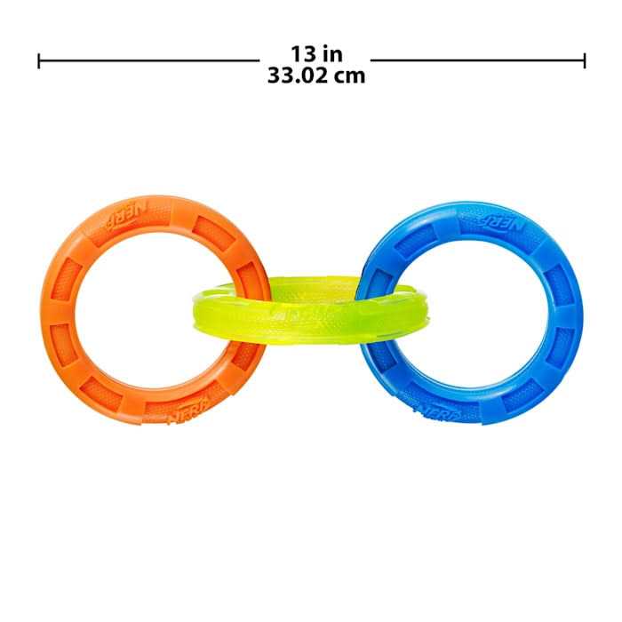 Nerf 3-Ring Tug Dog Toy - Nail Gallerys