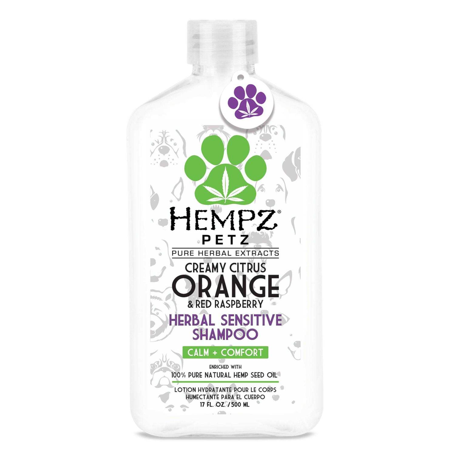 Hempz Petz Herbal Sensitive Shampoo Creamy Citrus Orange & Red Raspberry - Nail Gallerys