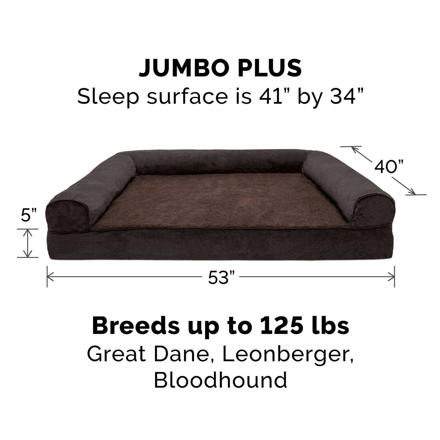 FurHaven Sofa Pet Bed Faux Fleece Chenille - Nail Gallerys