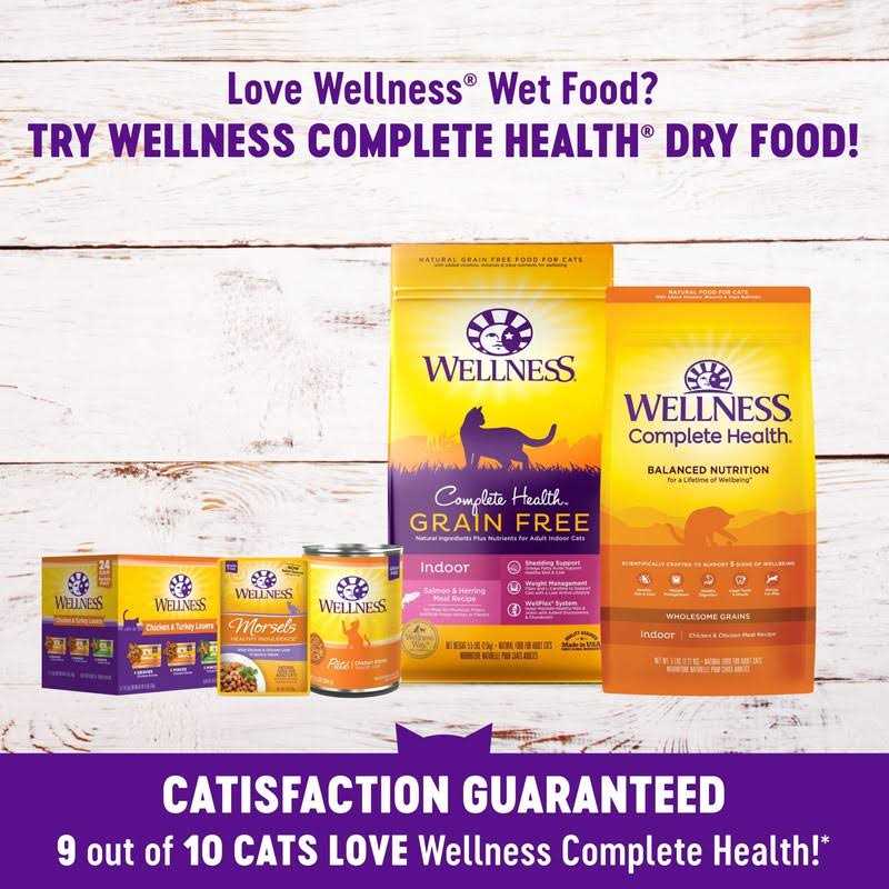 Wellness Complete Health Chicken & Turkey Lovers Variety Pack Wet Adult Cat Food - Nail Gallerys