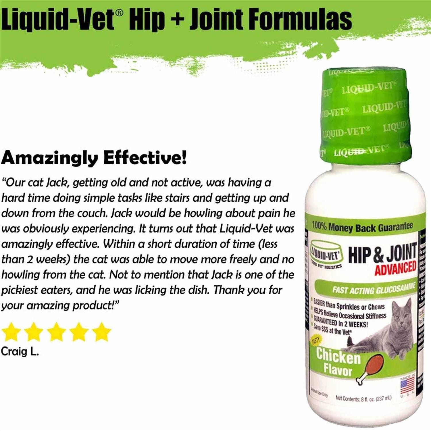 Liquid-Vet Chicken Hip & Joint Support Cat Formula - Nail Gallerys
