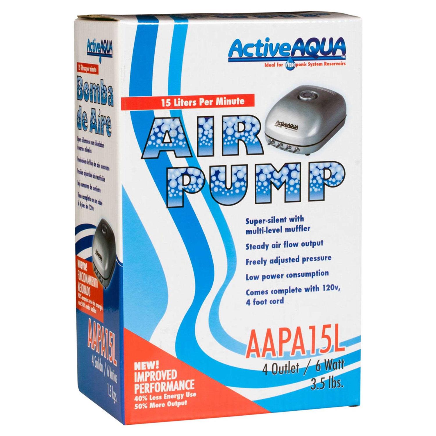 Active Aqua Air Pump 4 Outlets - Nail Gallerys