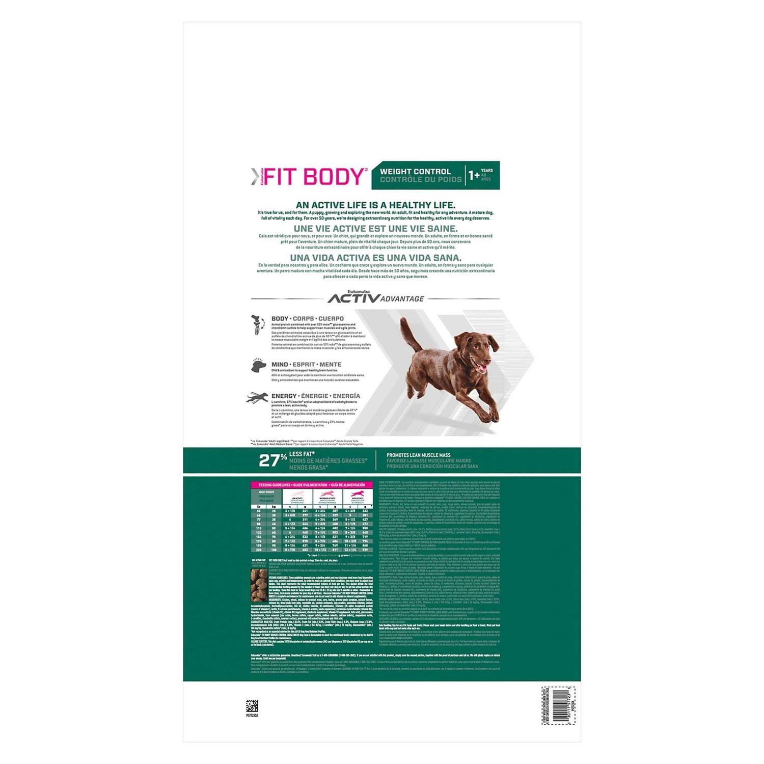 Eukanuba Fit Body Weight Control Breed Dry Dog Food - Nail Gallerys