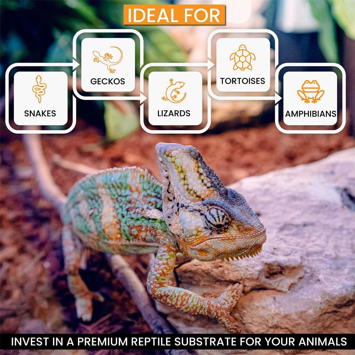 Reptichip Compressed Coconut Chip Substrate for Reptiles 72 Quart Coco Chips Brick Bedding - Nail Gallerys