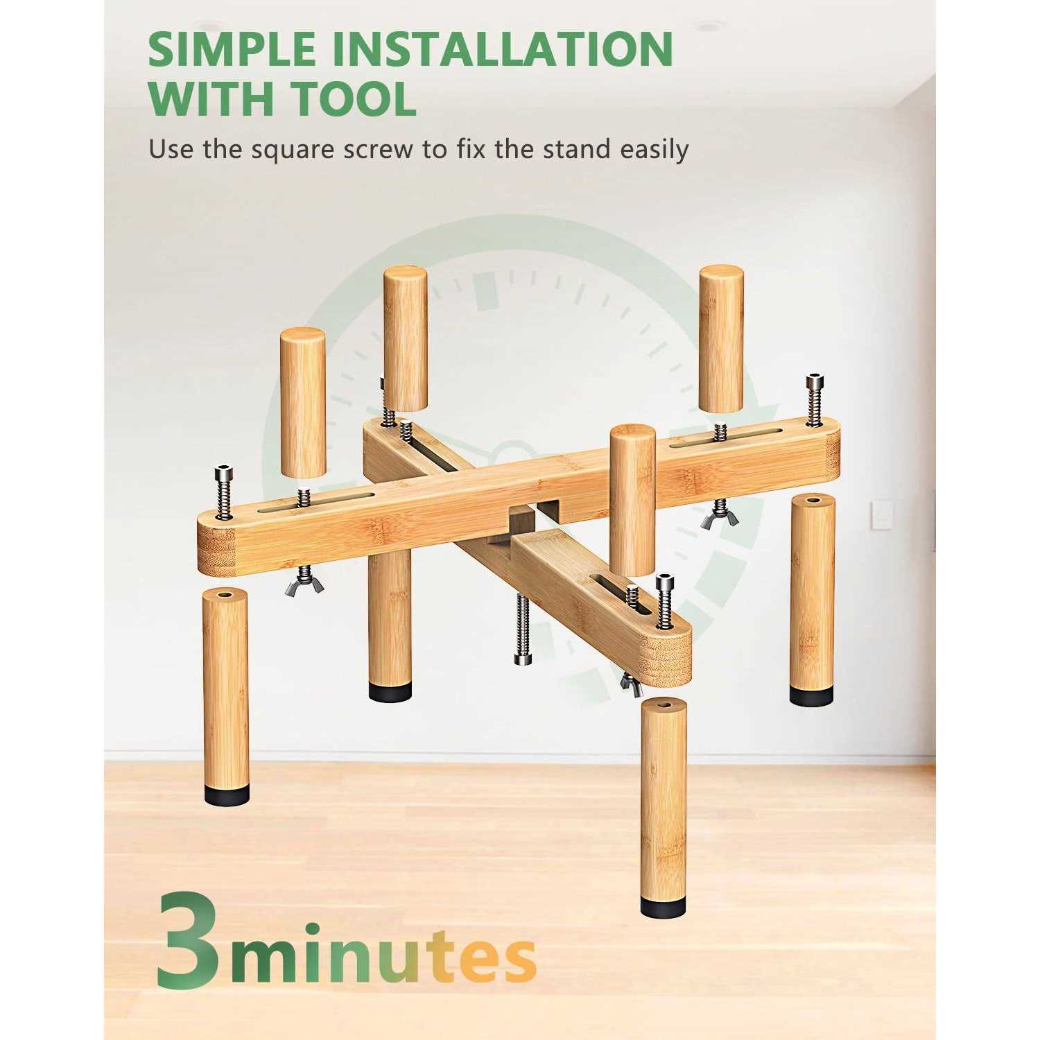 Vantic Dog Bowl Stand Adjustable Elevated Dog Food Stand For 65-11 Wide Bowls - Nail Gallerys