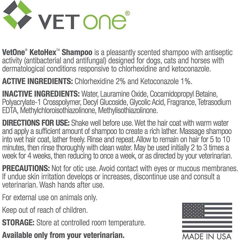 VetOne KetoHex Shampoo Bottle - Nail Gallerys