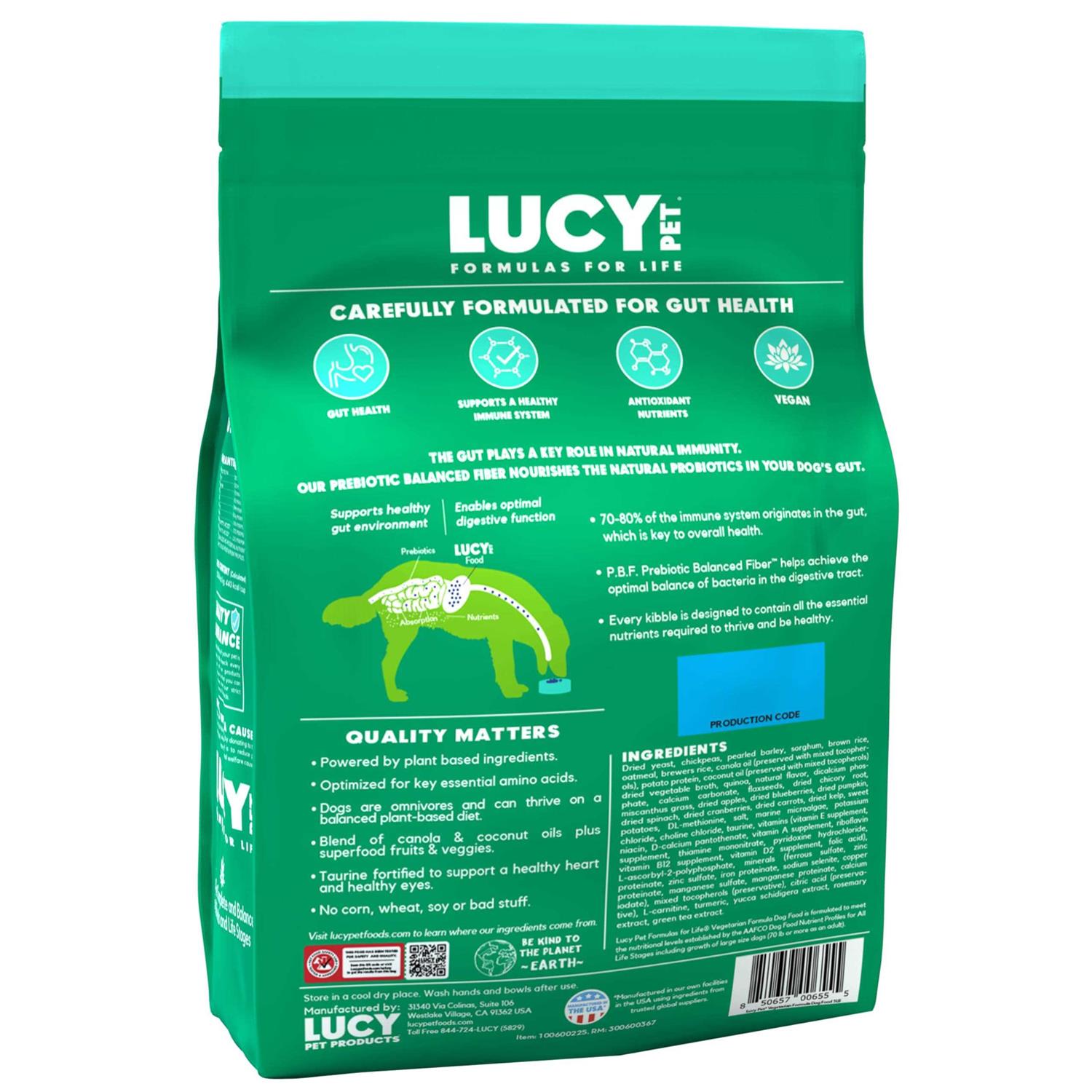 Lucy Pet Products Vegetarian Formula Dry Dog Food - Nail Gallerys