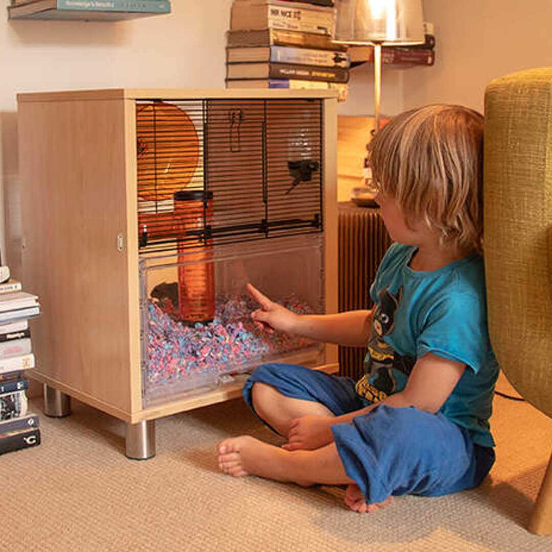 Omlet Secure Easy to Clean White Hamster Cage with Storage - Nail Gallerys